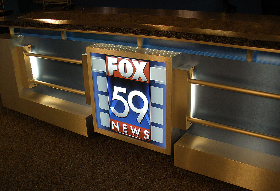Fox 59 News set