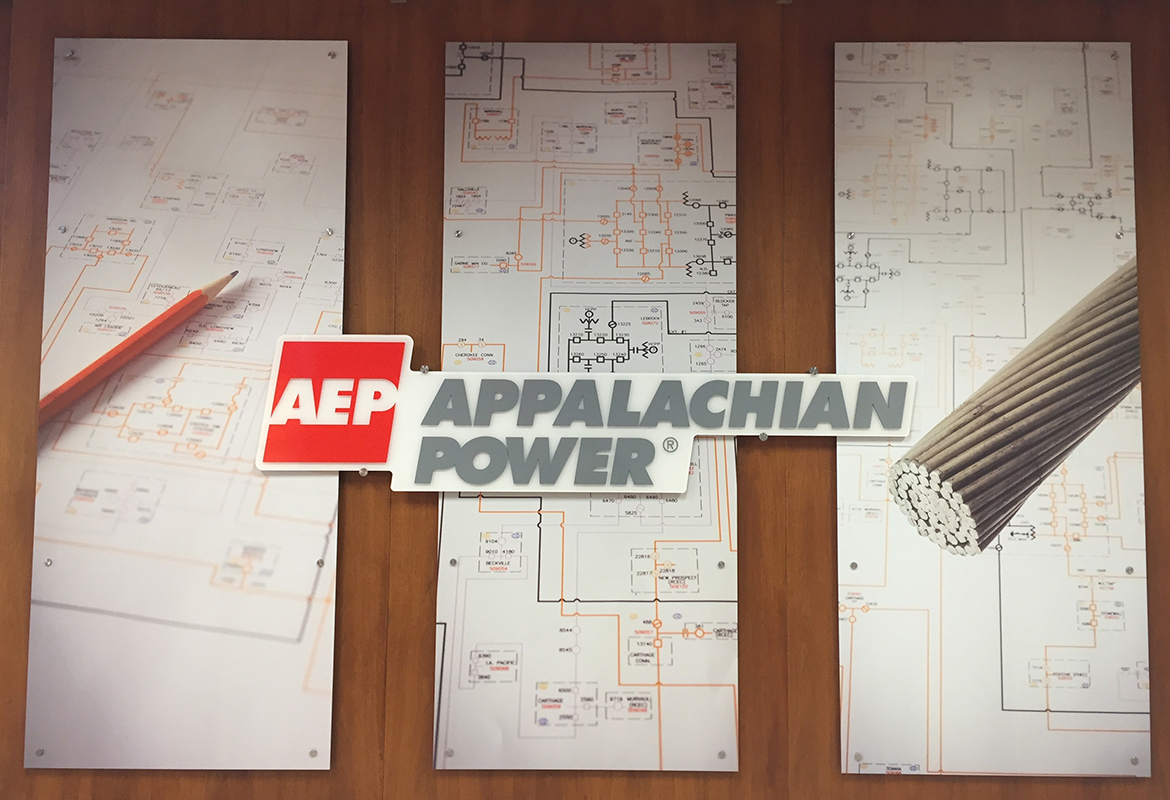 Appalachian Electric Power AEP Roanoke new conference interior panel design
