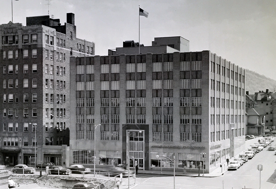 Appalachian Electric power AEP Roanoke exterior 1939 