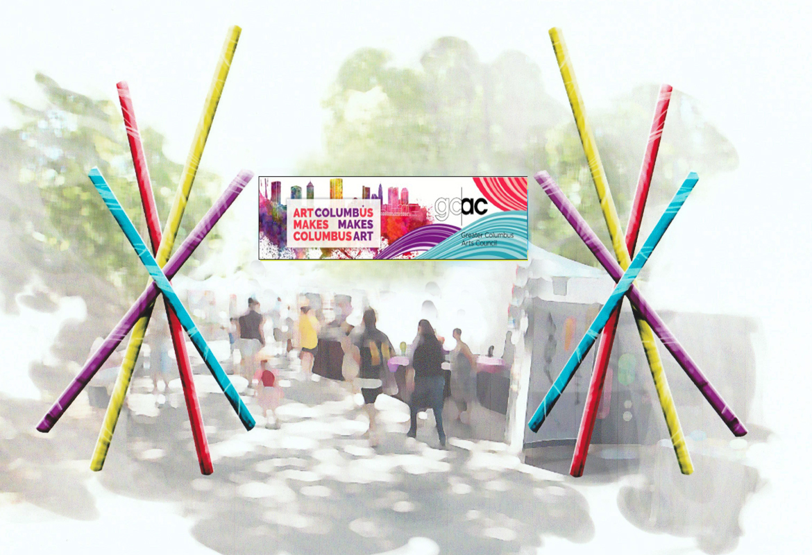 2015 Columbus Arts Fest entrance design