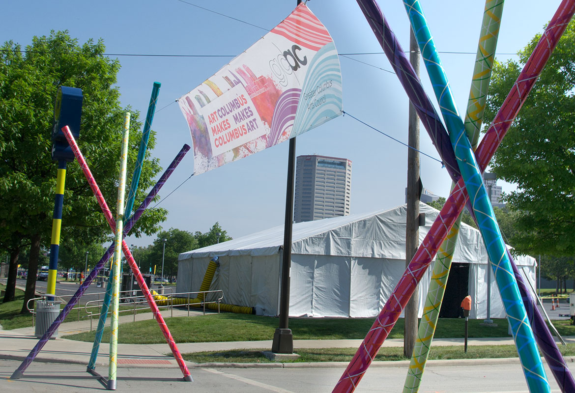 2015 Columbus Arts Fest entrance design