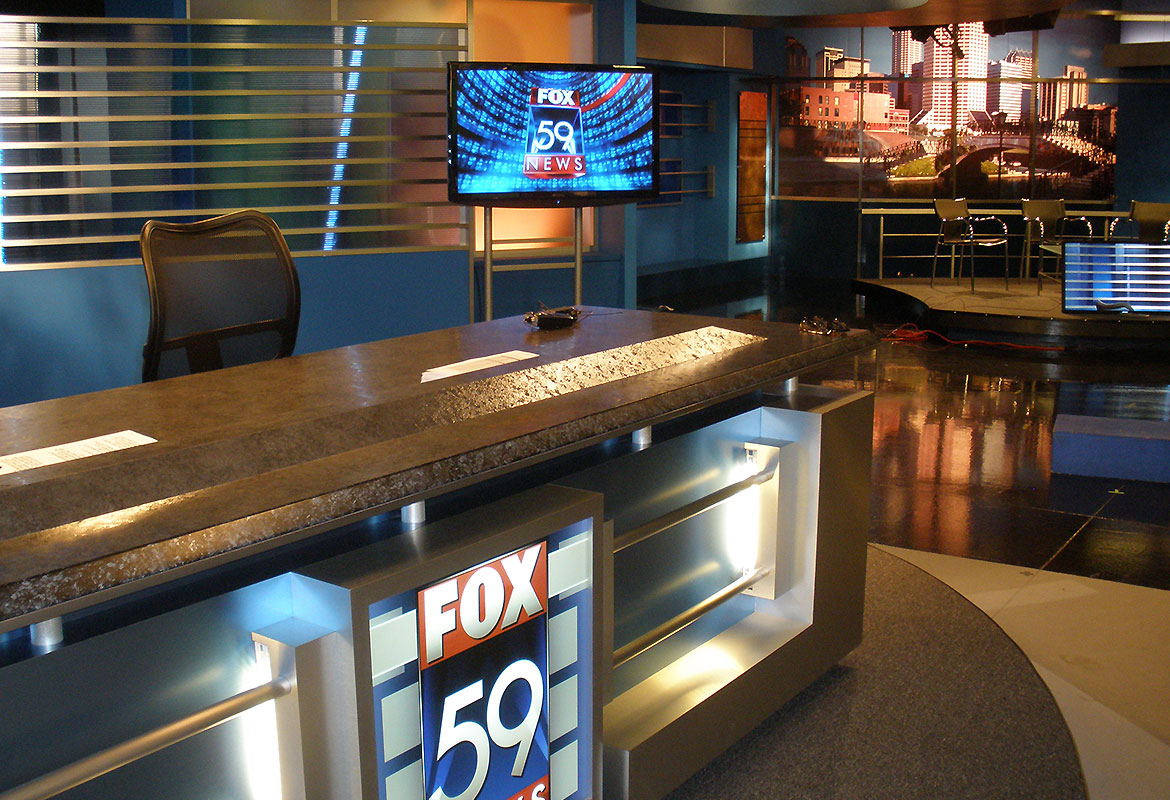 Fox 59 News set