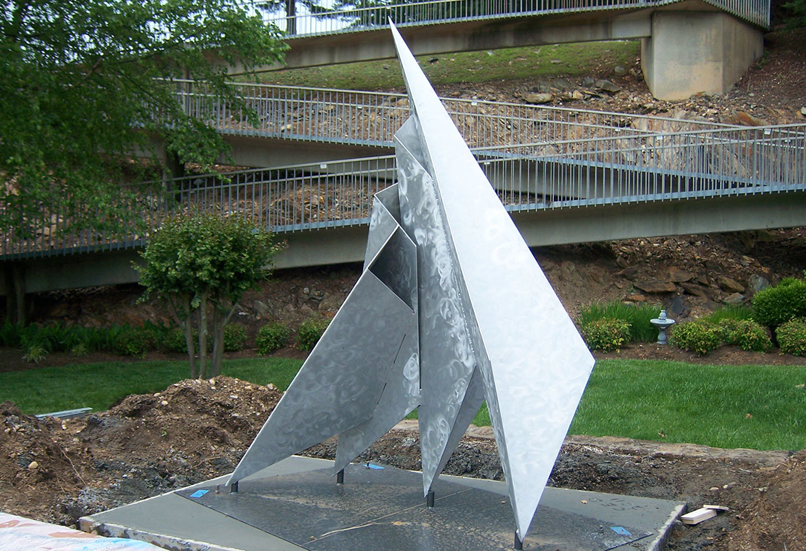 Appalachian Power Smith Mountain Dam visitor's center plane sculpture